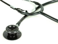 Stethoscope de couleur trad tete double - noir